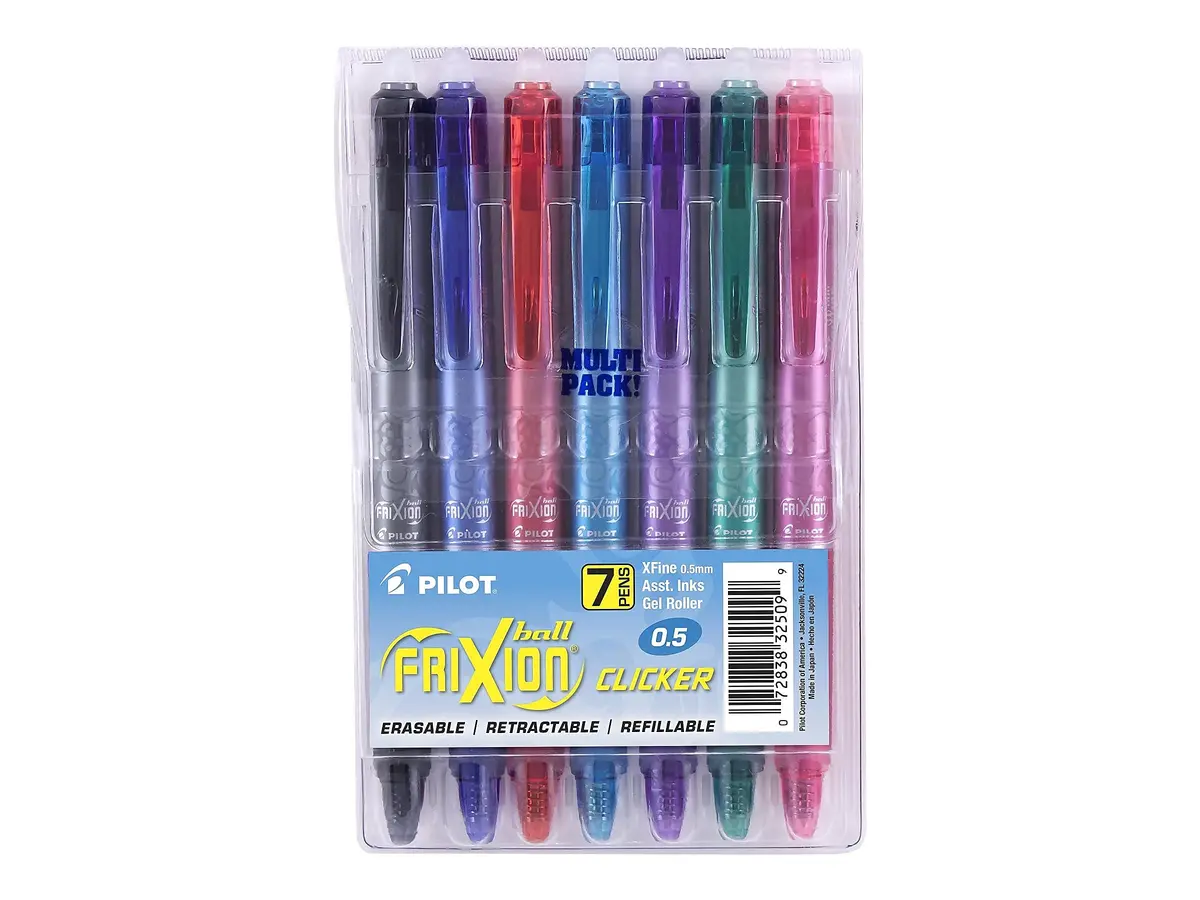 PILOT FriXion Clicker Gel Ink Pens 0.7mm Assorted Colors | Erasable, Refillable, Fine Point for Notes & Creative Use - view 2