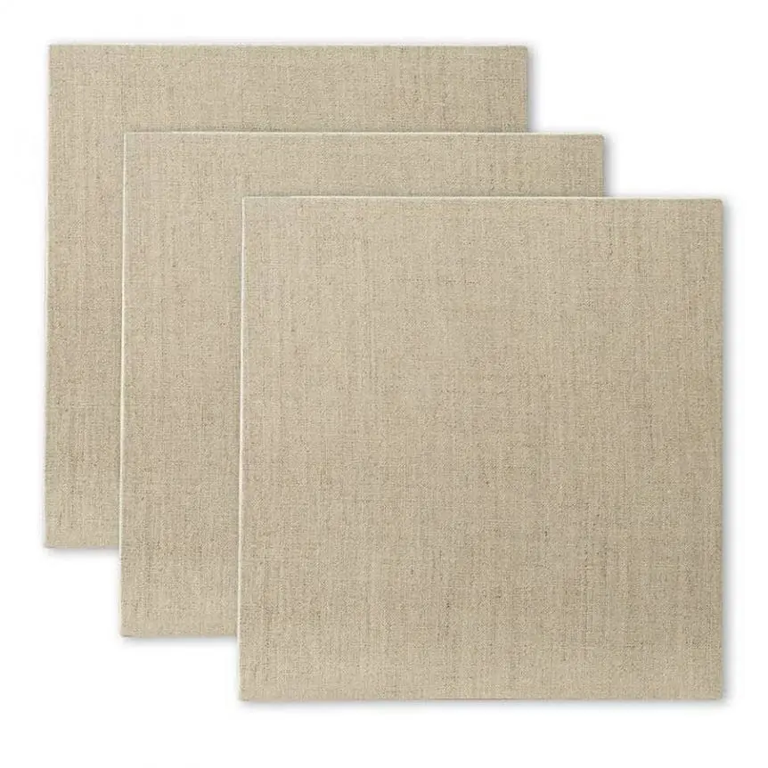 Senso Primed Linen Canvas Panels 4x4 in Various Sizes | Versatile Art Surface for All Media - view 2