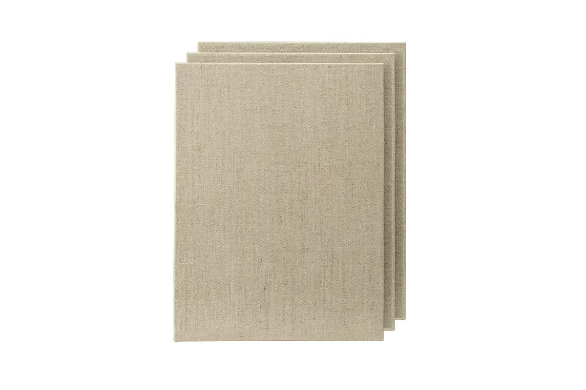 Senso Clear Primed Linen Panels 3x3-3 Pack | Versatile Art Surface for Oils, Acrylics & Pastels - main product image