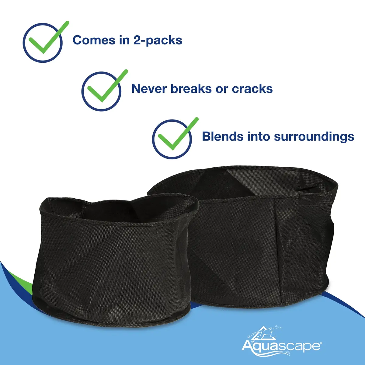Aquascape Fabric Plant Pot 12" Round x 8" Deep | Water Garden & Pond Enhancement - view 4