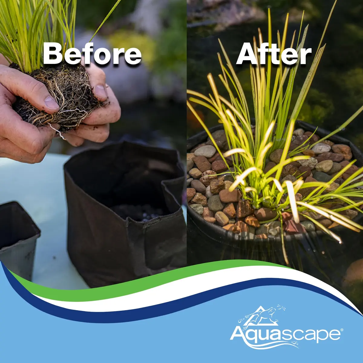 Aquascape Fabric Plant Pot 12" Round x 8" Deep | Water Garden & Pond Enhancement - view 6