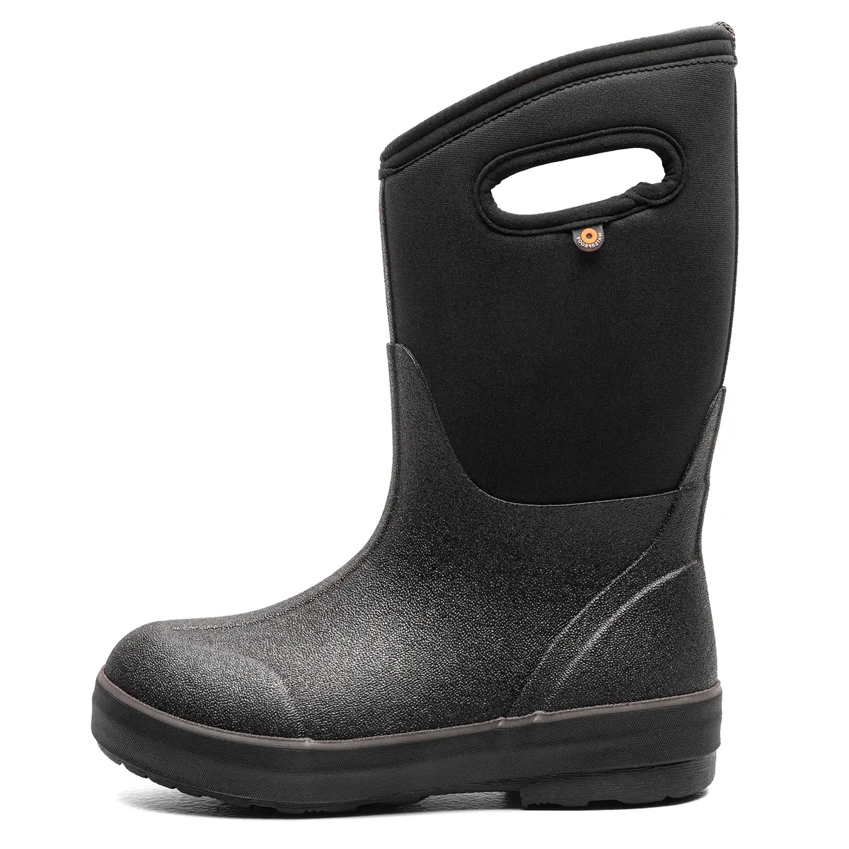 BOGS Classic II Solid Boot Kids Toddler-Youth Boot, 4 M US Big Kid, Black | Waterproof, Insulated & Durable - main product image