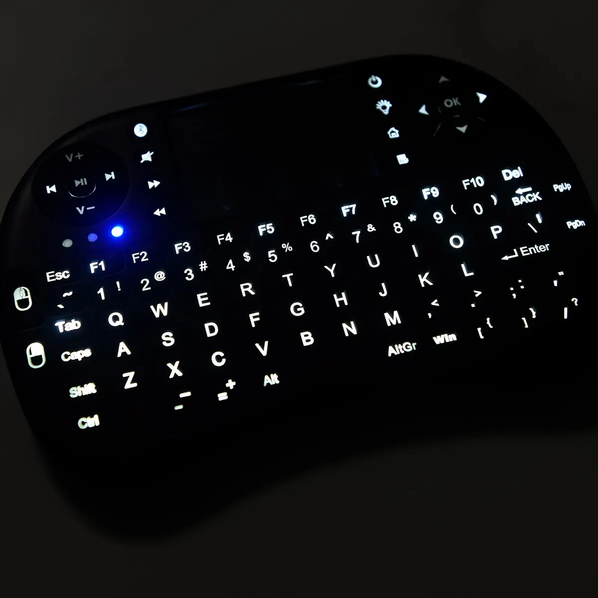 Rii Mini Wireless Keyboard with Touchpad & Backlit | Portable 92 Keys for Laptop/PC/Tablets - view 7