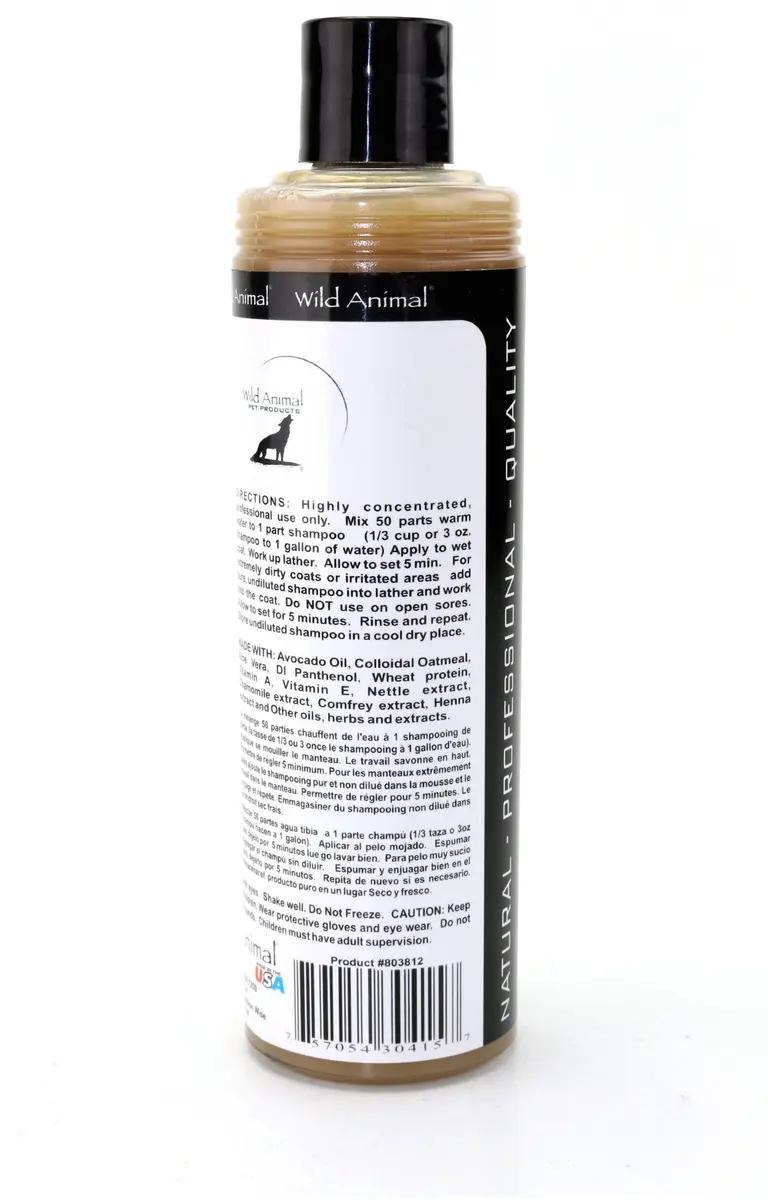 Wild Animal Soothe-n-Oats 50:1 Shampoo 11.7 fl. oz. | Gentle, High-Concentrate Pet & Animal Cleaner - view 3