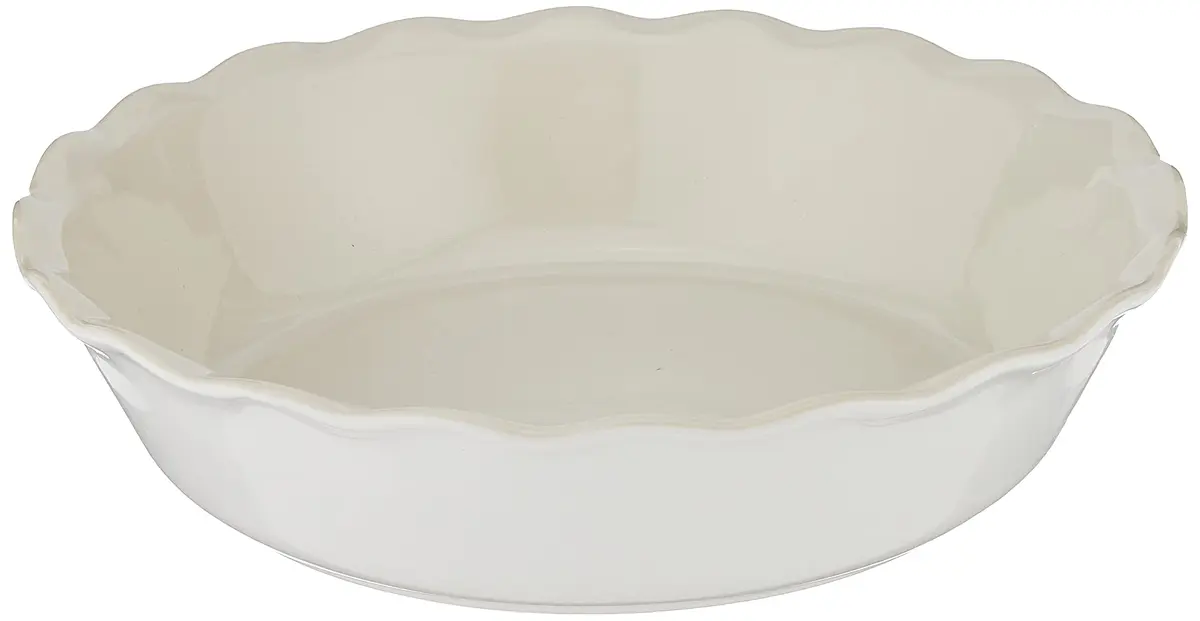 Emile Henry Modern Classics 9" Deep Pie Dish for Pies & Quiches, Sugar | Even Heating Ceramic for Perfect Bakes - main product image