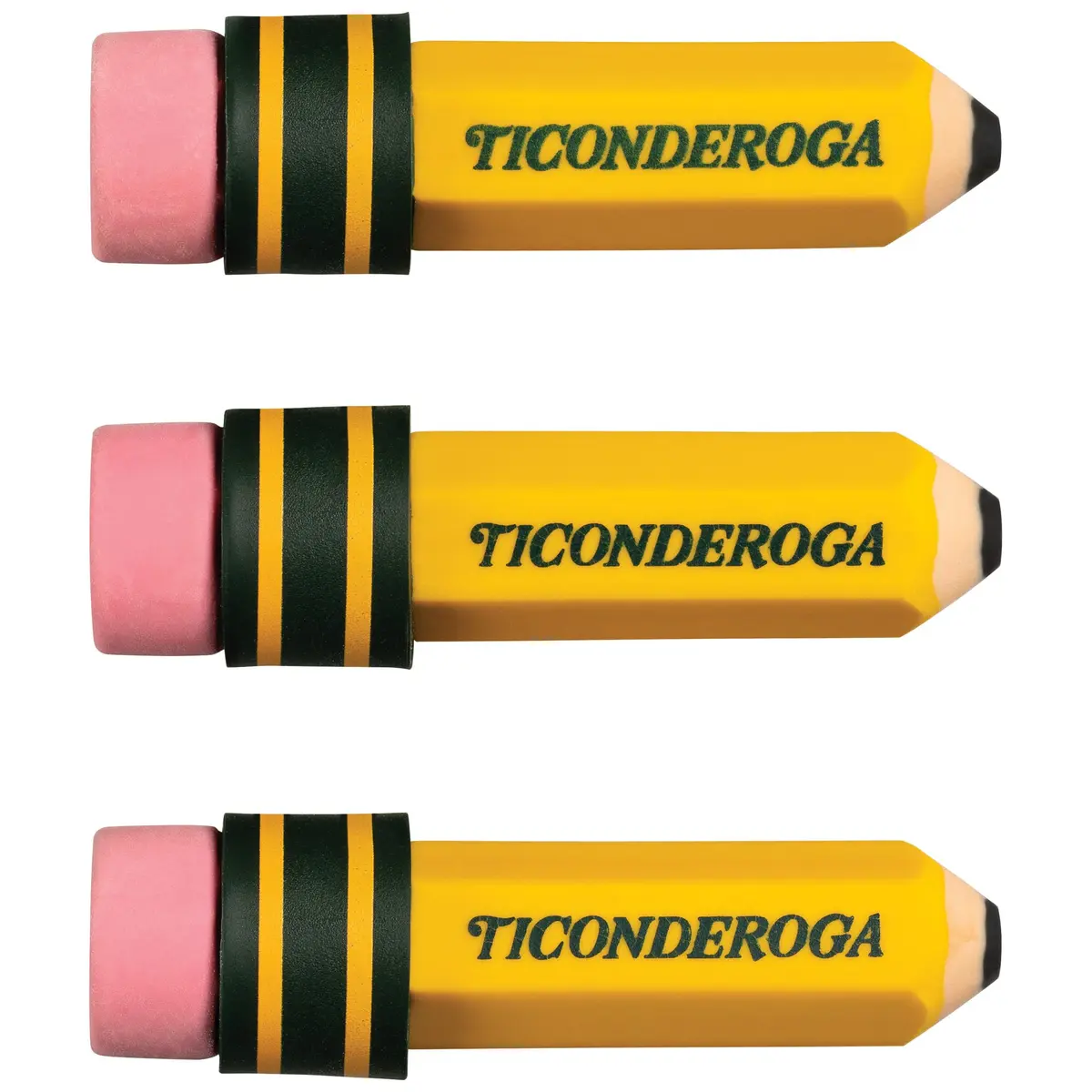 Ticonderoga Pencil Shaped Erasers Yellow 36-Pack | Smudge-Free Corrections - view 3