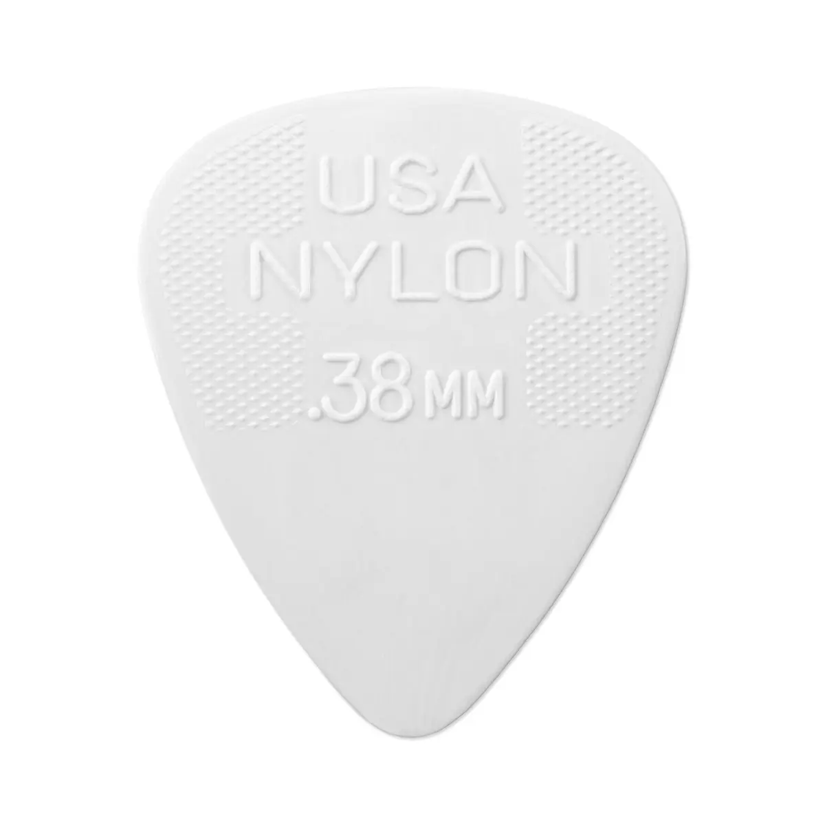 Jim Dunlop Nylon Standard Guitar Picks .38mm White 12-Pack | Classic Strumming & Rock Attack - main product image