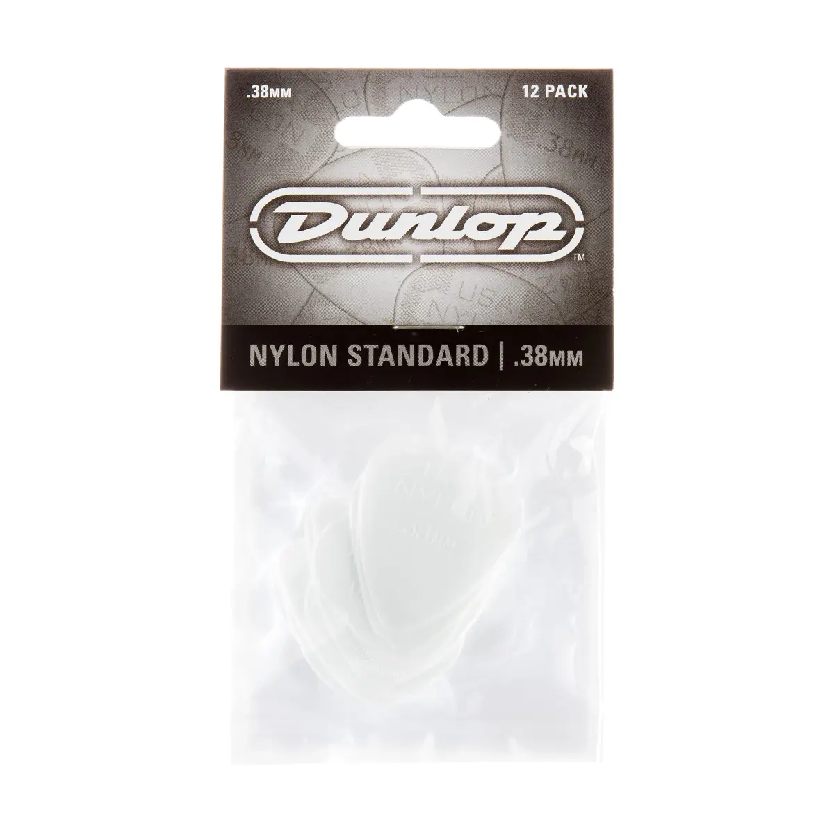 Jim Dunlop Nylon Standard Guitar Picks .38mm White 12-Pack | Classic Strumming & Rock Attack - view 4