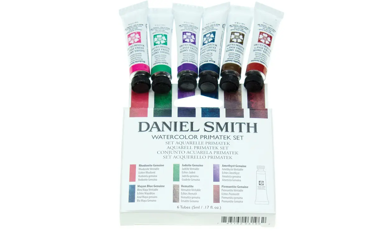Daniel Smith Watercolor Set 6 Tubes | PrimaTek & Luminescent Colors, 5ml each, Made in USA - main product image