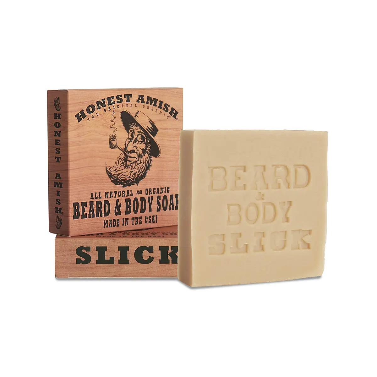 Honest Amish Beard & Body Soap (Slick) 6oz | All Natural Organic Face & Beard Cleanser - view 2