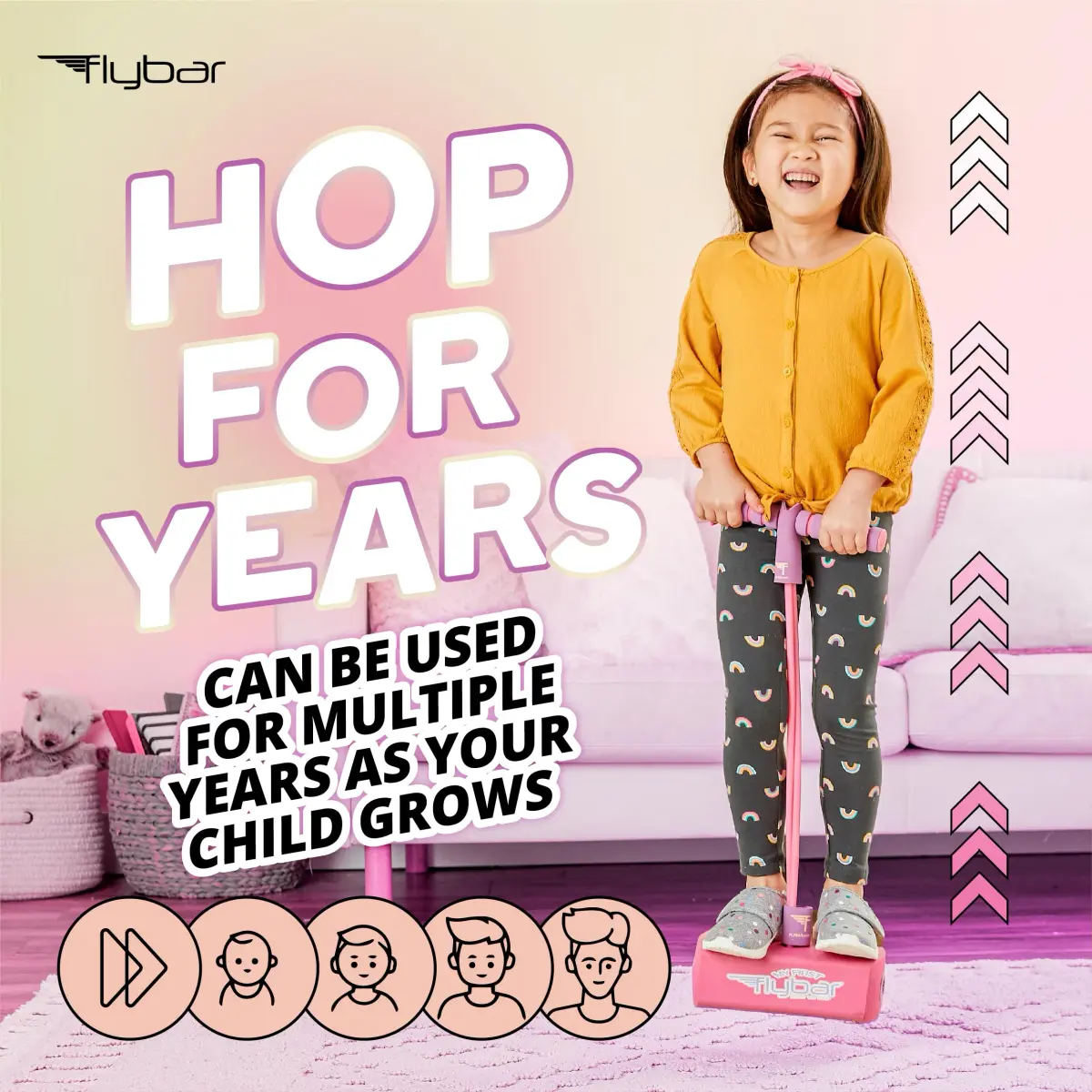 Flybar My First Foam Pogo Jumper for Kids (Pink) | ASTM-Tested Educational Toy for Ages 3+ - view 6