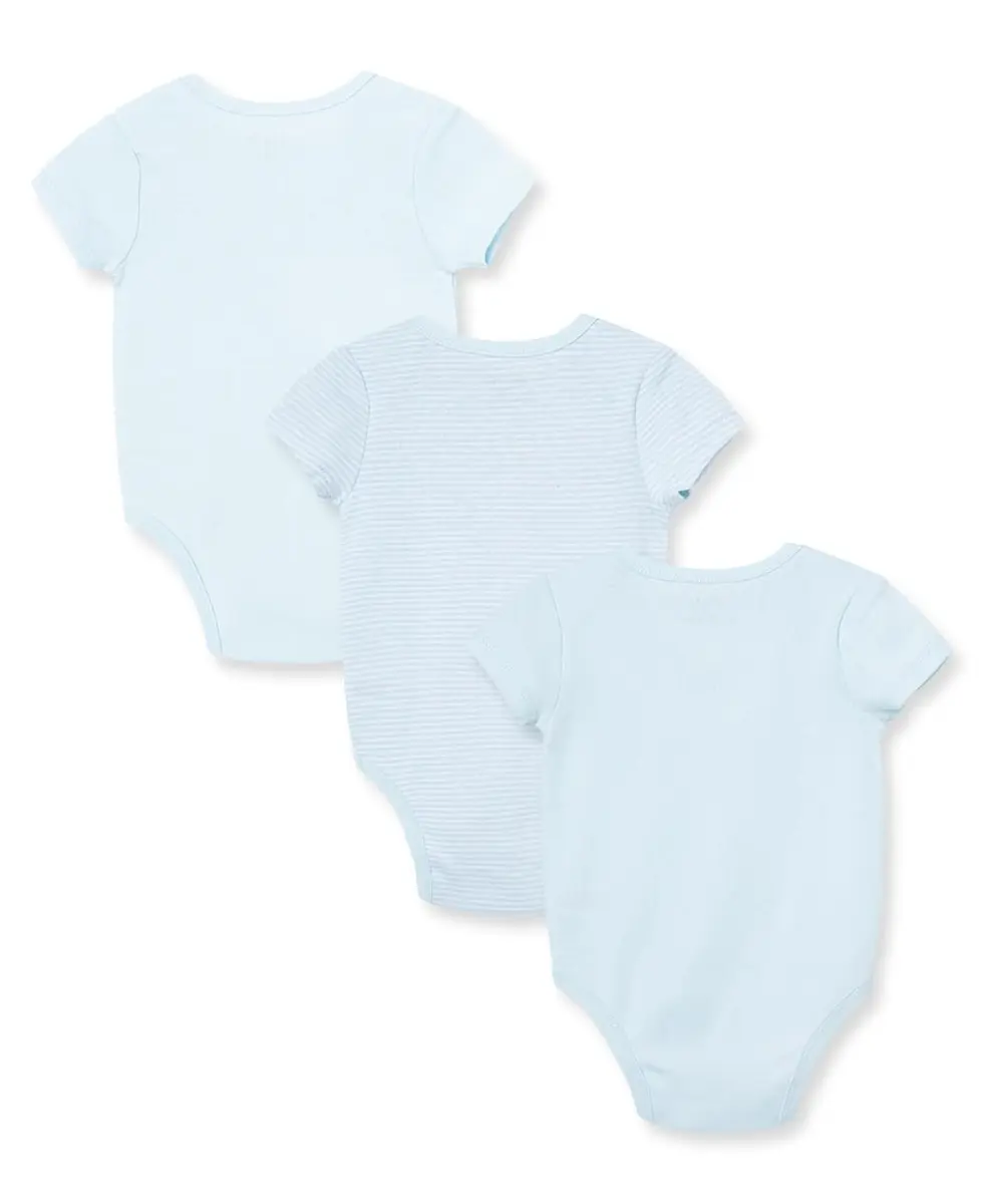 Little Me Baby-Boys Bodysuit 3 Pack | Soft Cotton, Newborn to 9M - view 2