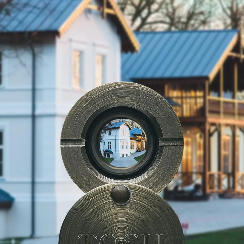 TOGU Solid Brass UL Listed Door Viewer 220-Degree View with Privacy Cover | 35mm-55mm Door Thickness - view 7