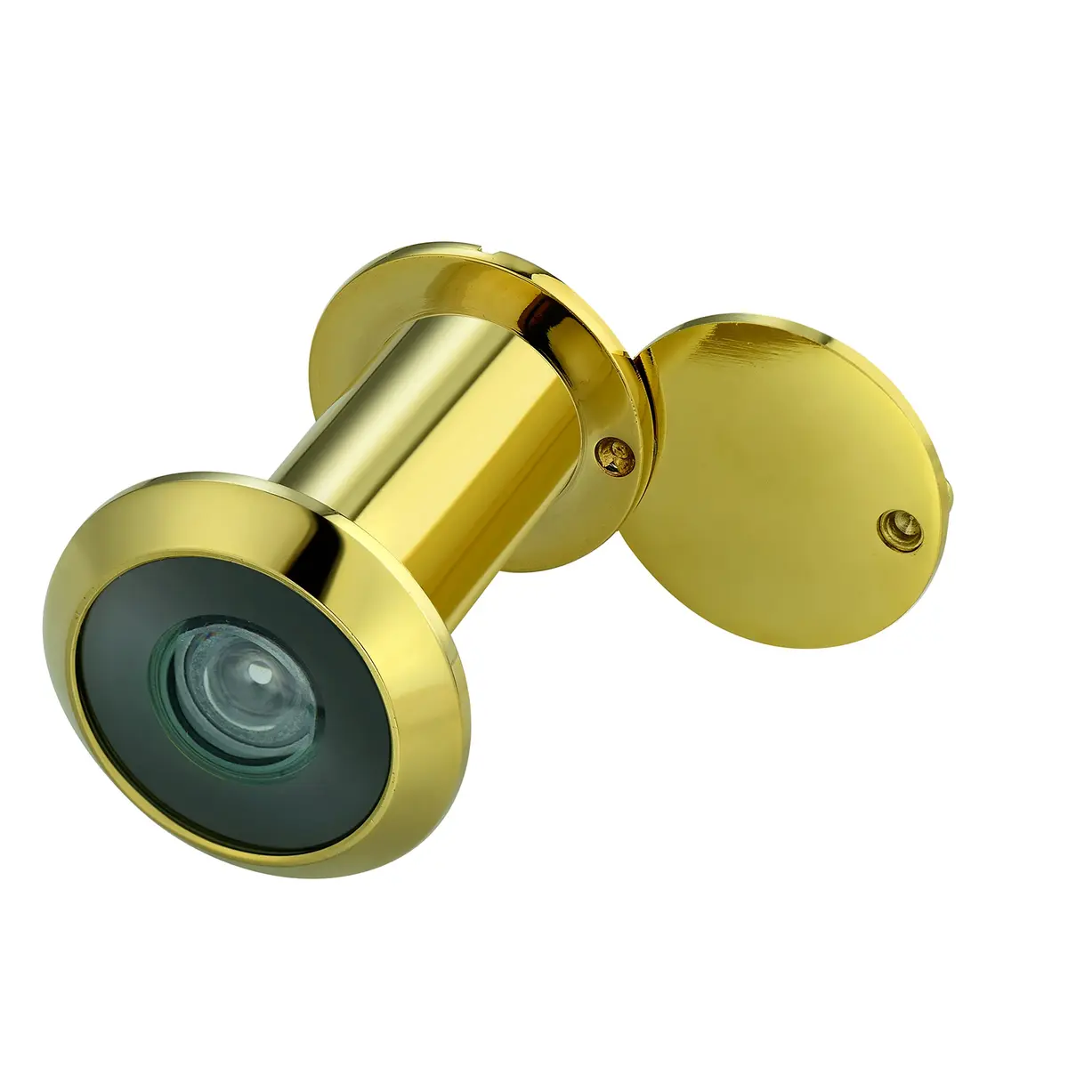 TOGU TG2814YG-PVD Gold Solid Brass Door Viewer Peephole with Privacy Cover | 220-Degree View, UL Listed - main product image