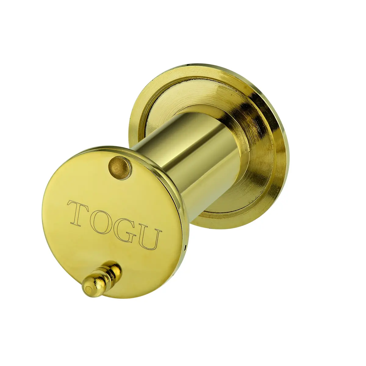TOGU TG2814YG-PVD Gold Solid Brass Door Viewer Peephole with Privacy Cover | 220-Degree View, UL Listed - view 3