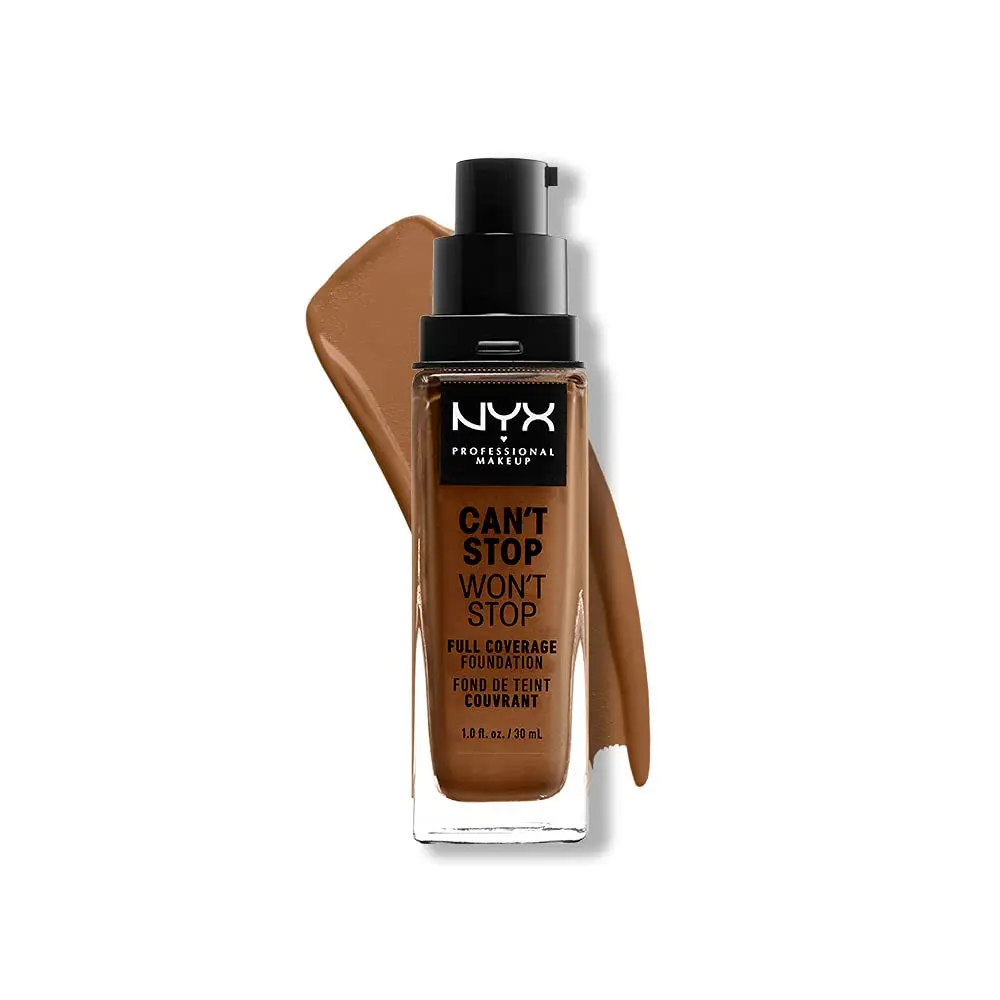 NYX PROFESSIONAL MAKEUP Can't Stop Won't Stop Foundation 1.3 fl oz (38 ml) | Full Coverage Matte Finish - main product image