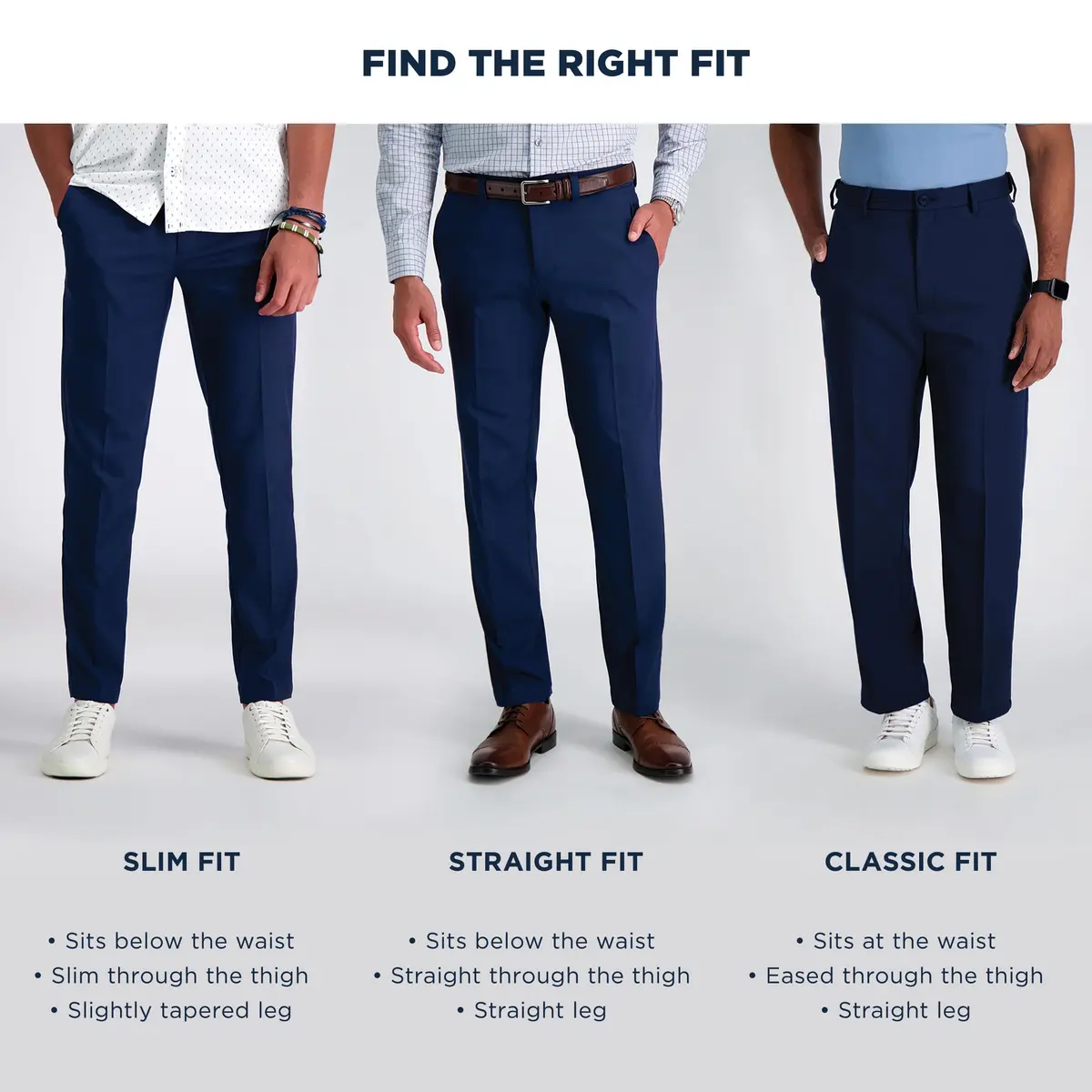 Haggar Men's Classic Fit Premium No Iron Khaki Pleated Pant | Stretch Cotton Blend, Hidden Expandable Waistband, Business Casual for Men - view 4