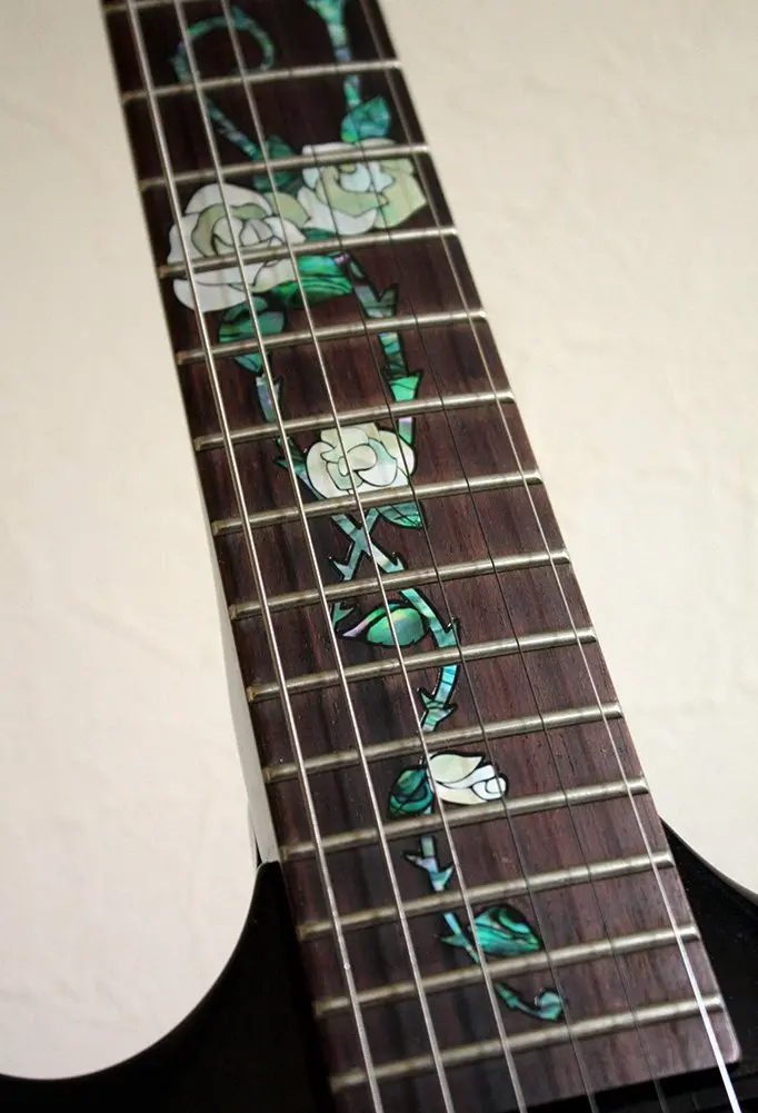 Inlaystickers Gypsy Rose Guitar Inlay Sticker | Real Shell Inlay for Acoustic & Classical Guitars - view 5
