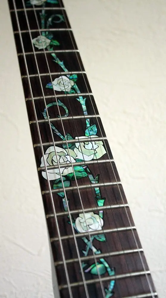 Inlaystickers Gypsy Rose Guitar Inlay Sticker | Real Shell Inlay for Acoustic & Classical Guitars - view 4