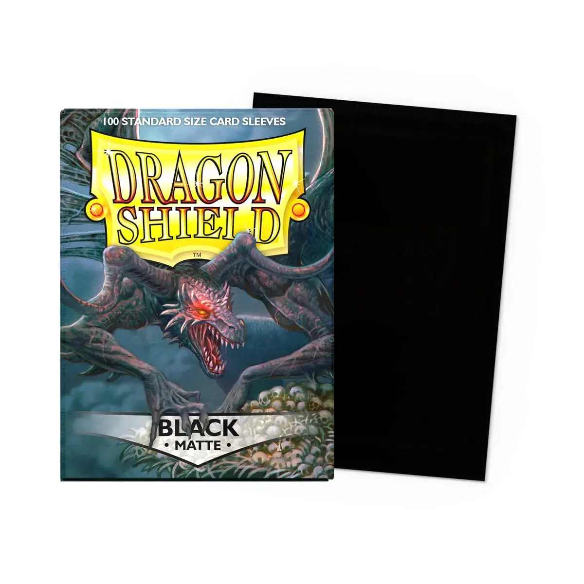 Dragon Shield Standard Size Matte Card Sleeves 100 CT Black | Smooth & Tough Premium TCG Sleeves - view 2