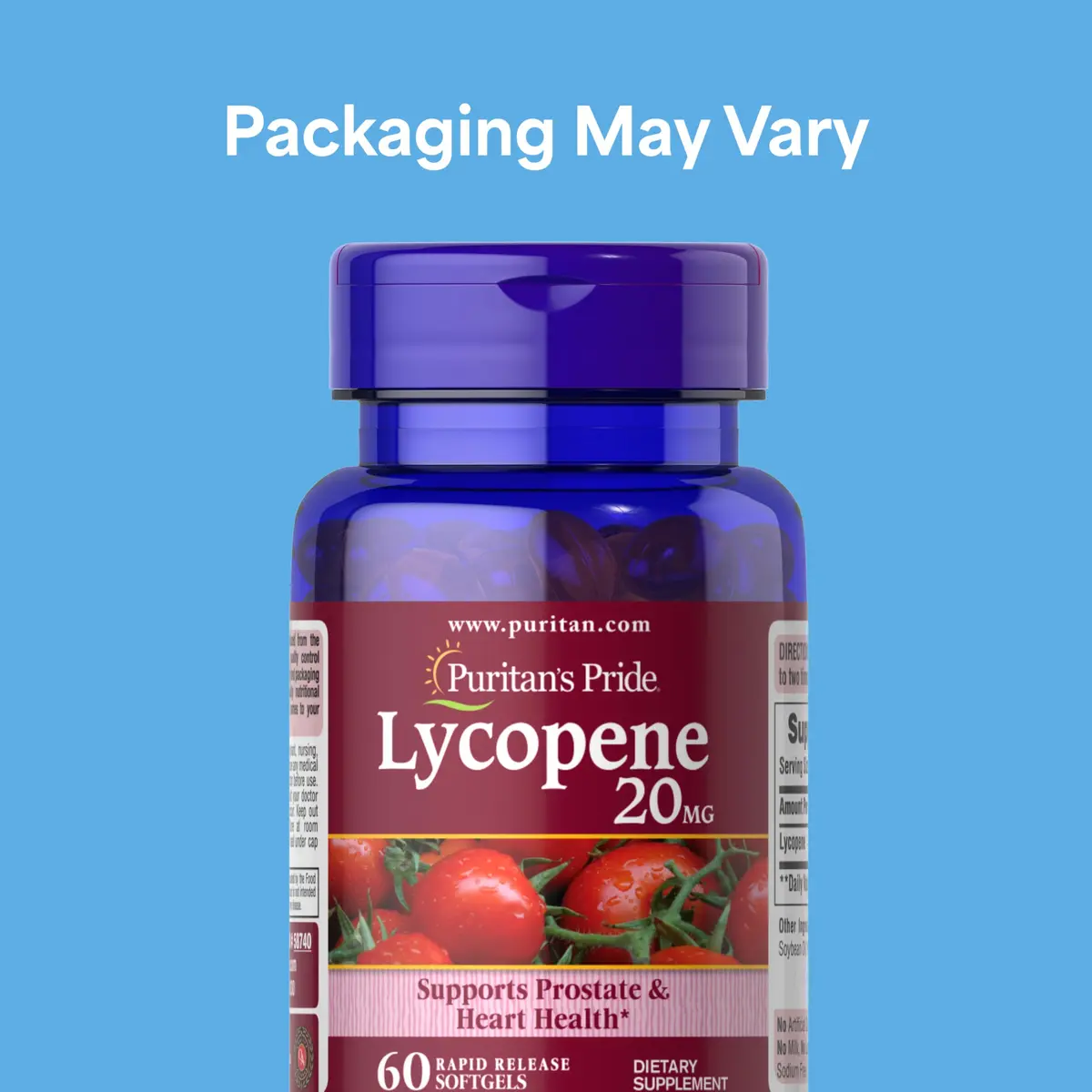 Puritan's Pride Lycopene 20mg | Powerful Antioxidant & Prostate Support (70-120 chars) - view 2