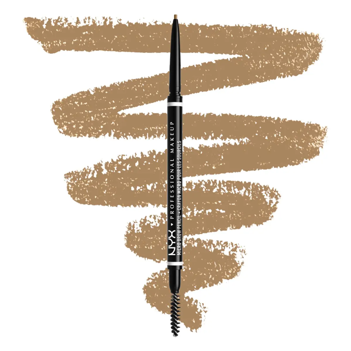 NYX PROFESSIONAL MAKEUP Micro Brow Pencil, Precise Tip, Waterproof, Vegan Eyebrow Pencil - Blonde (0.003 oz / 0.085 g) | Natural Fill for Sparse Brows - main product image