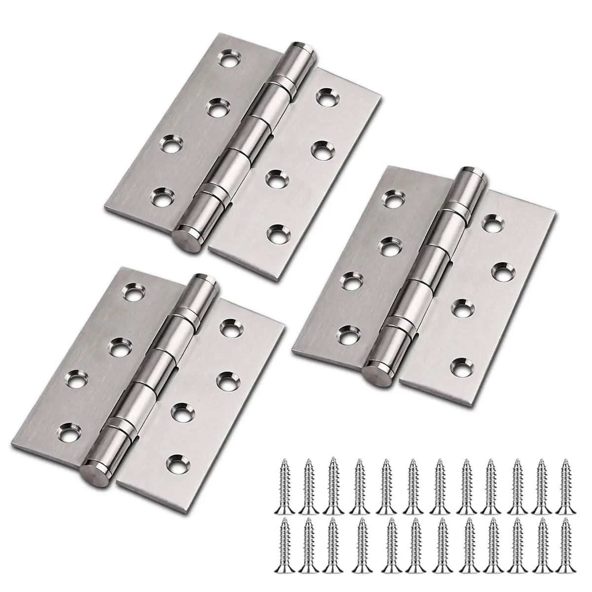 TOGU Brushed Nickel Door Hinge 4" x 3" | Heavy Duty Stainless Steel (70-120 chars) - main product image