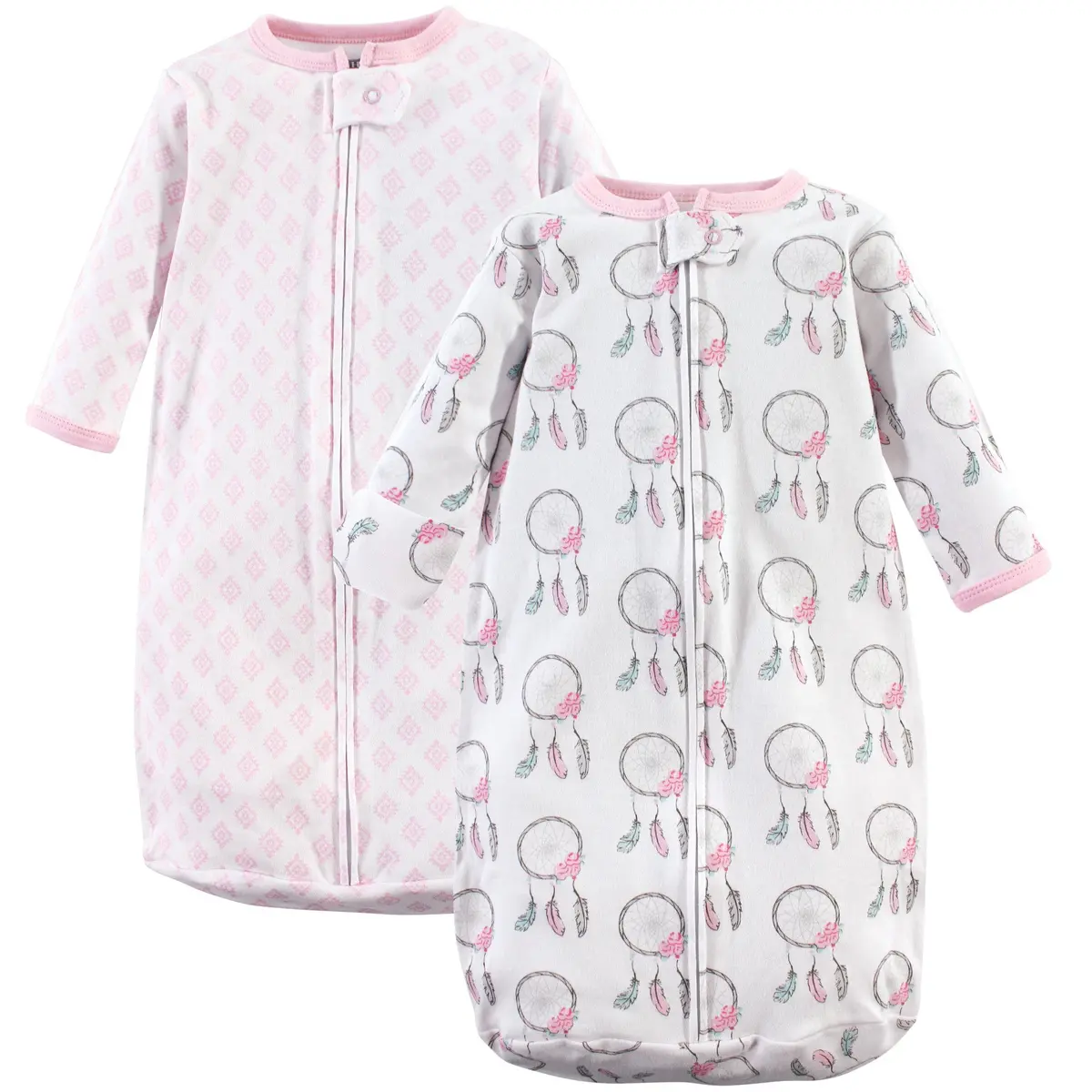 Hudson Baby Unisex Cotton Long-Sleeve Wearable Sleeping Bag, Sack, Blanket, Dream Catcher, 3-9 Months | Safe Sleep for Babies - main product image