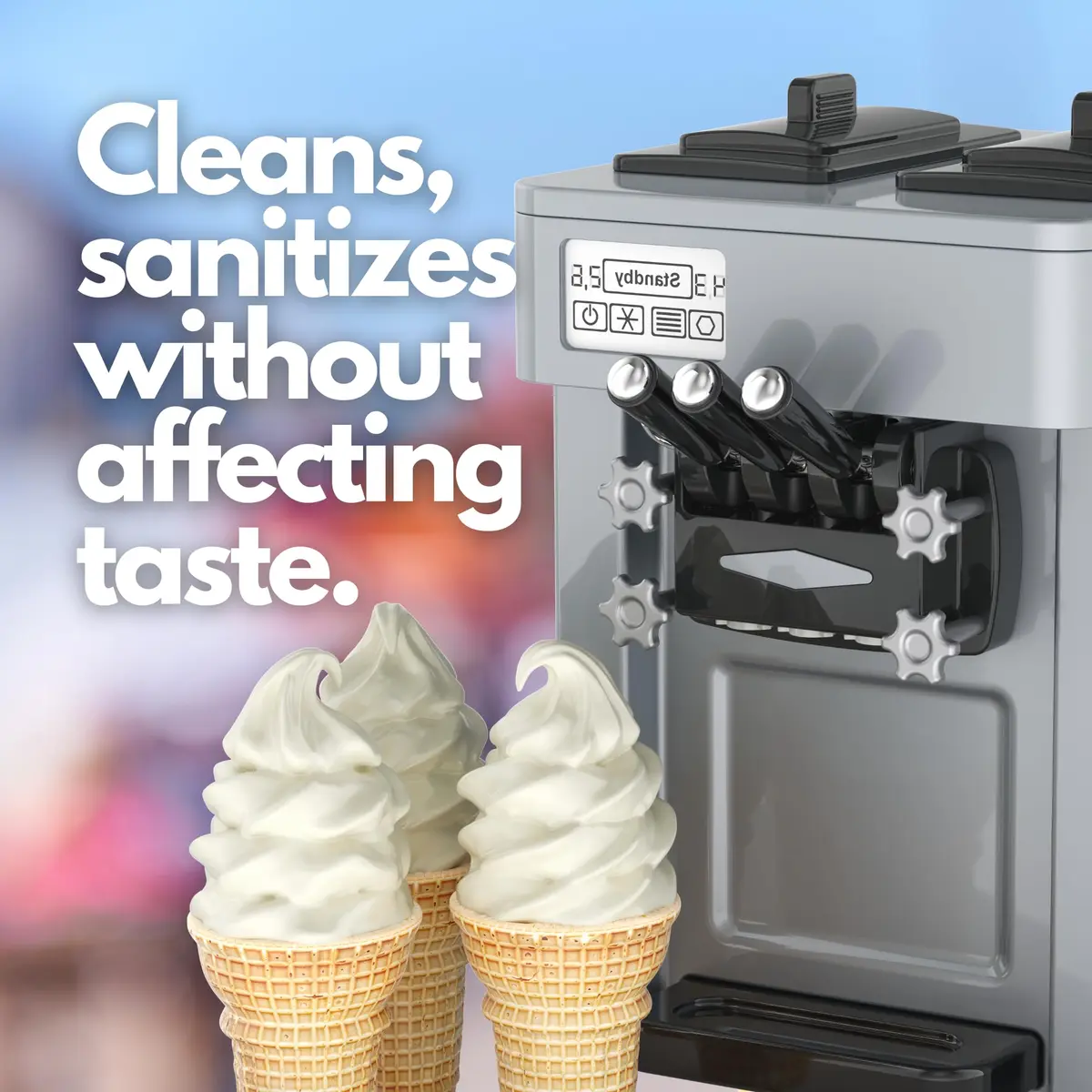Diversey Sani-Sure Soft Serve Sanitizer & Cleaner, 100 x 1 oz Packets | Chlorine-Based Food Equipment Sanitizer - view 2