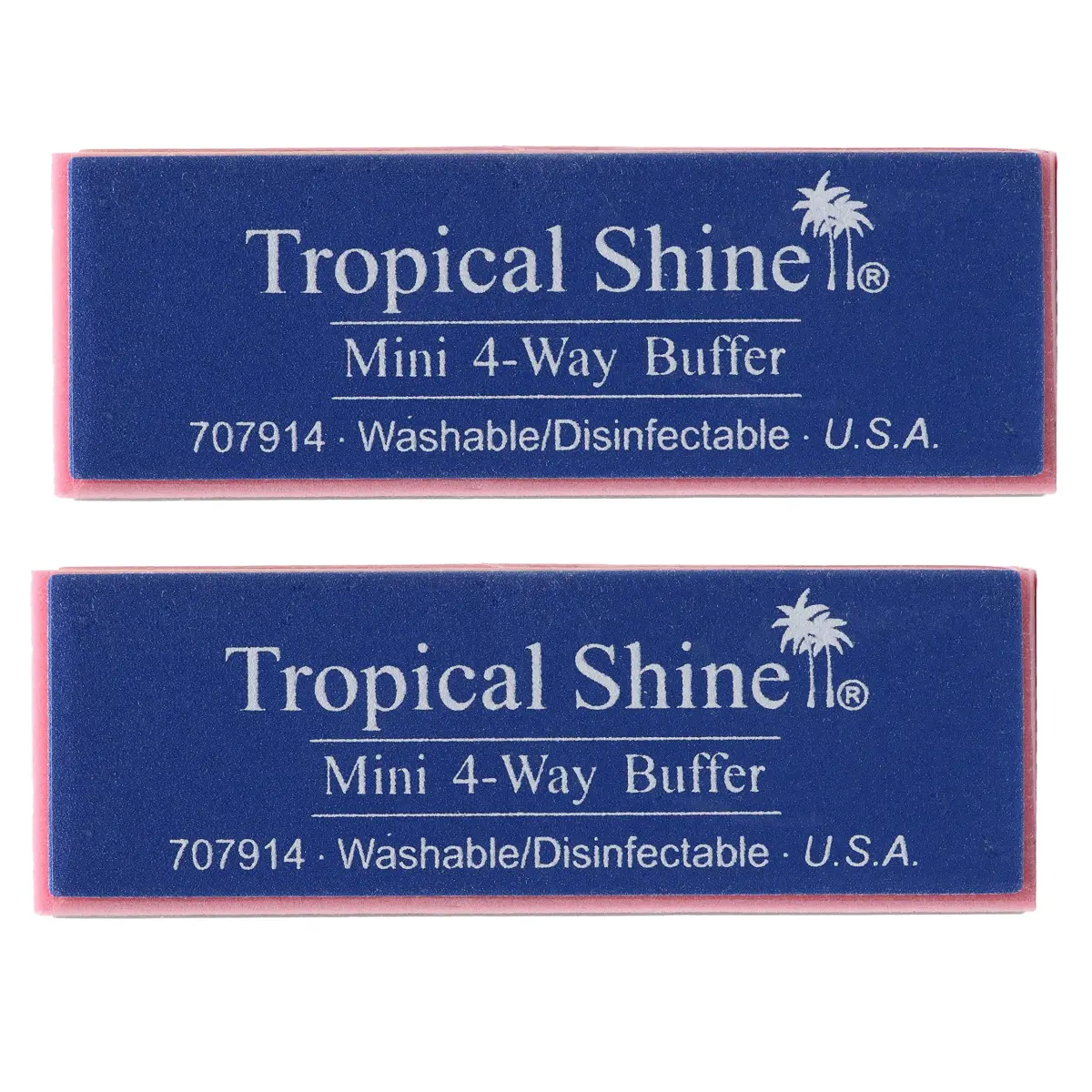 Tropical Shine Mini 4 Way Buffer Block (2 Pack) | Professional Nail Shaping, Smoothing, and Polishing Tool - view 2