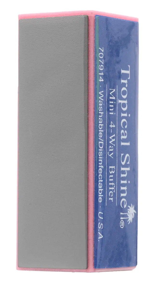 Tropical Shine Mini 4 Way Buffer Block (2 Pack) | Professional Nail Shaping, Smoothing, and Polishing Tool - view 3