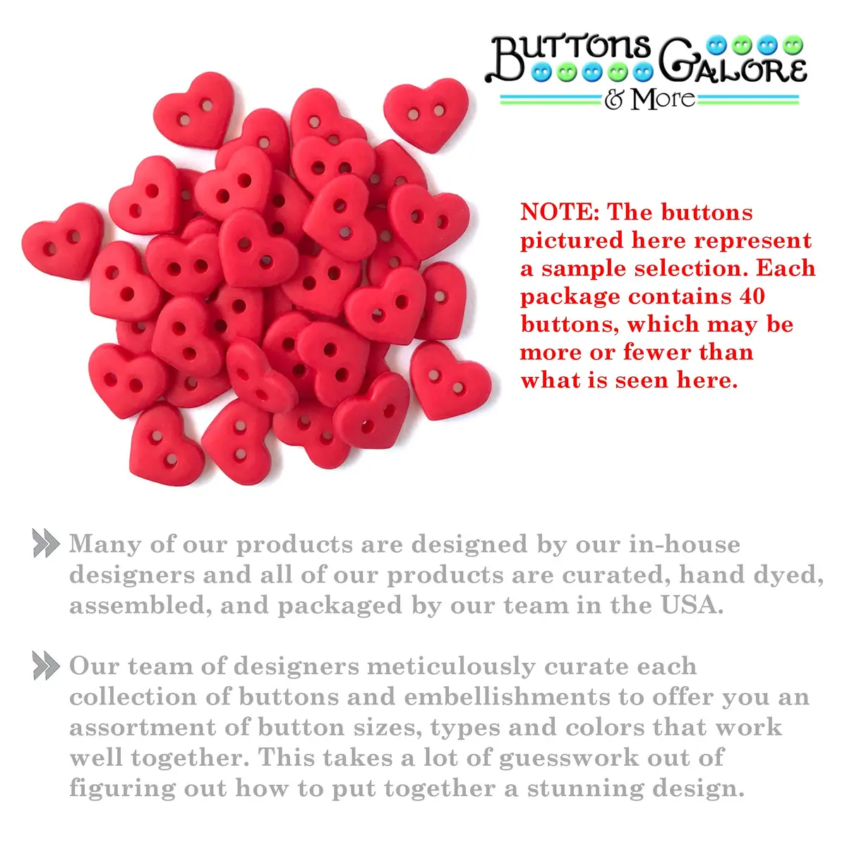 Buttons Galore and More Tiny & Micro Collection – 35 Pcs | Assorted Color & Size for Crafts & Sewing - view 2
