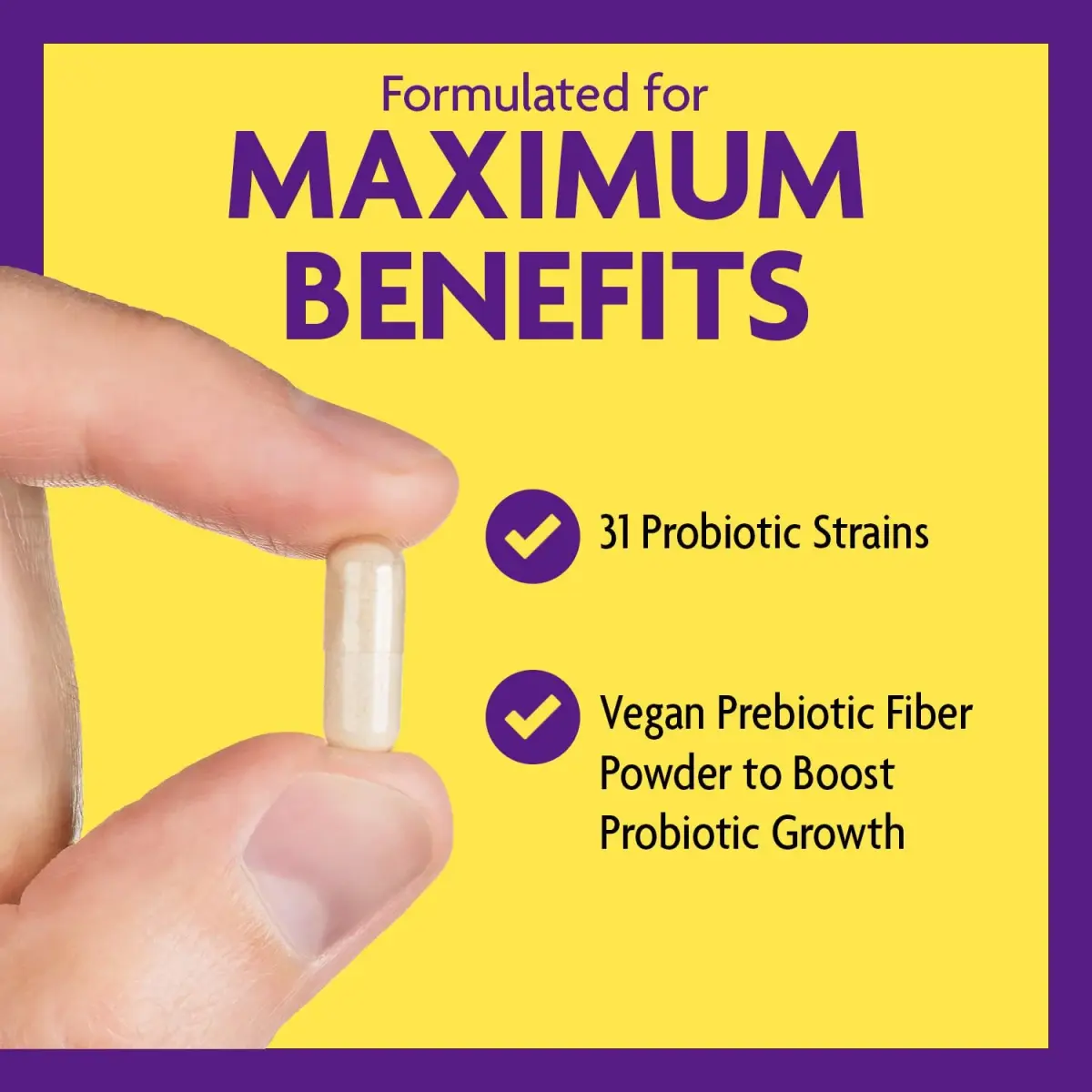 InnovixLabs Multi Strain Probiotics 50 Billion CFU | 31 Probiotic Strains + Prebiotic Fiber - view 4