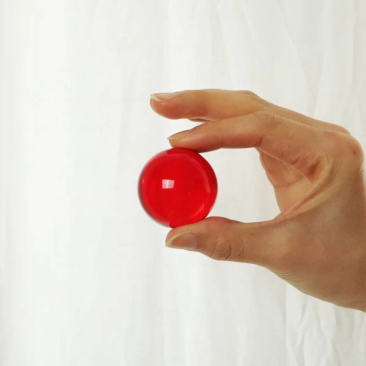 LONGWIN 40mm (1.6 inch) Solid Fengshui Crystal Ball | Red, Lead-Free, Meditation & Decor - view 5