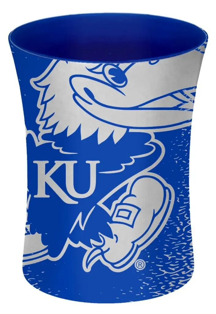 Boelter Brands NCAA Kansas Jayhawks Mocha Mug 14-ounce | Colorful splatter design, microwave & dishwasher safe - view 2