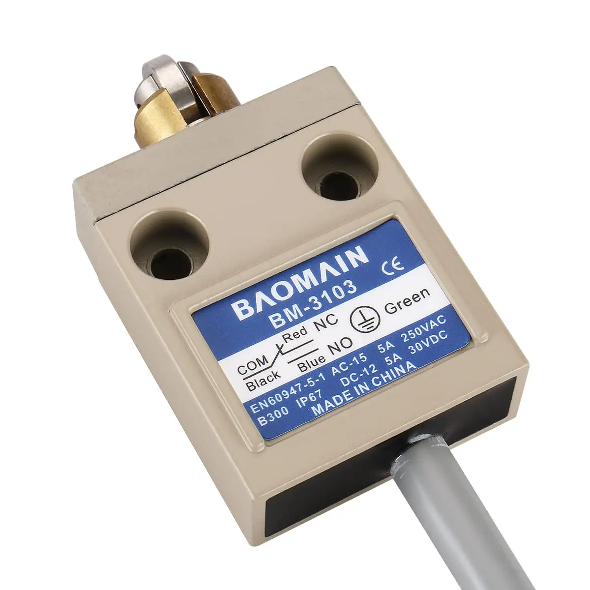 Baomain Limit Switch BM-3103 Cross Roller Plunger SPDT 5A IP67 | Heavy-Duty Industrial Control - view 6