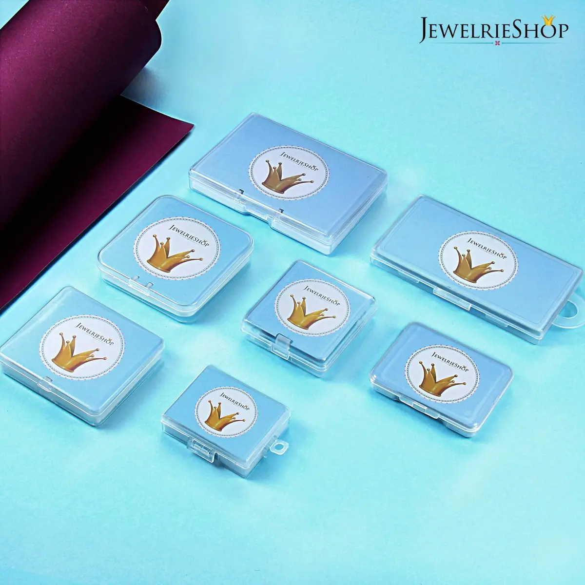 JEWELRIESHOP Clear CZ Stud Earrings for Women 3-7mm | Hypoallergenic Surgical Steel - view 5