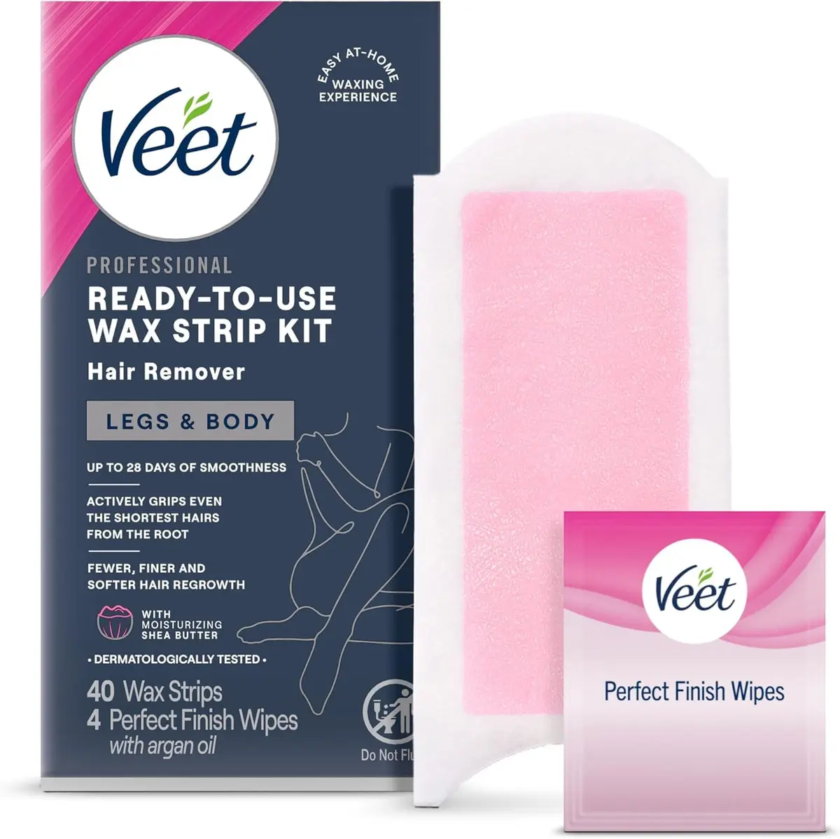 Veet Ready-To-Use Waxing Kit for Women, 44 Count (Pack of 3) | Effortless Hair Removal at Home - view 9