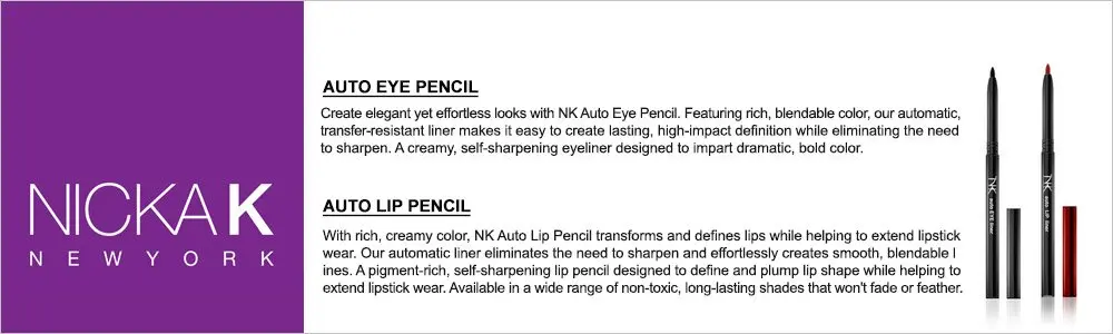 NICKA K NEW YORK Auto Lip Liner Pencil Dark Orchid AA36 | Cream Finish - view 3