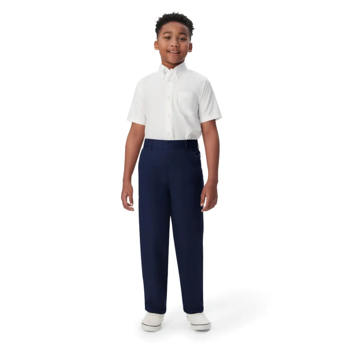 French Toast Boys Pull-on Relaxed Fit School Uniform Pant (Size 5, Navy) | Comfortable & Durable for Growing Boys - main product image