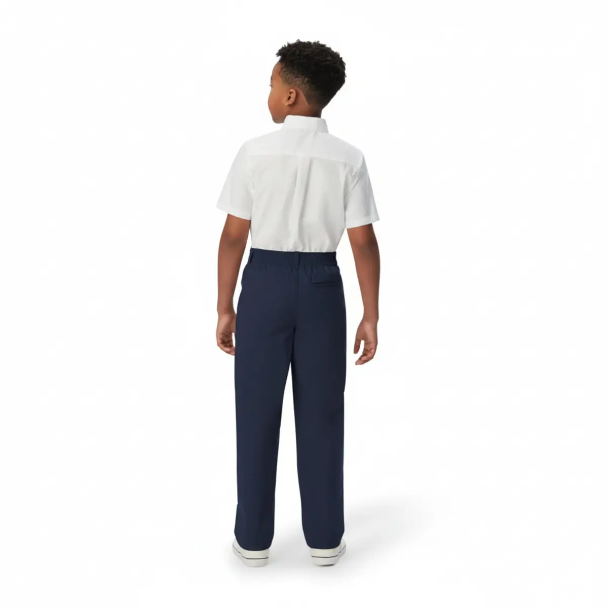 French Toast Boys Pull-on Relaxed Fit School Uniform Pant (Size 5, Navy) | Comfortable & Durable for Growing Boys - view 2