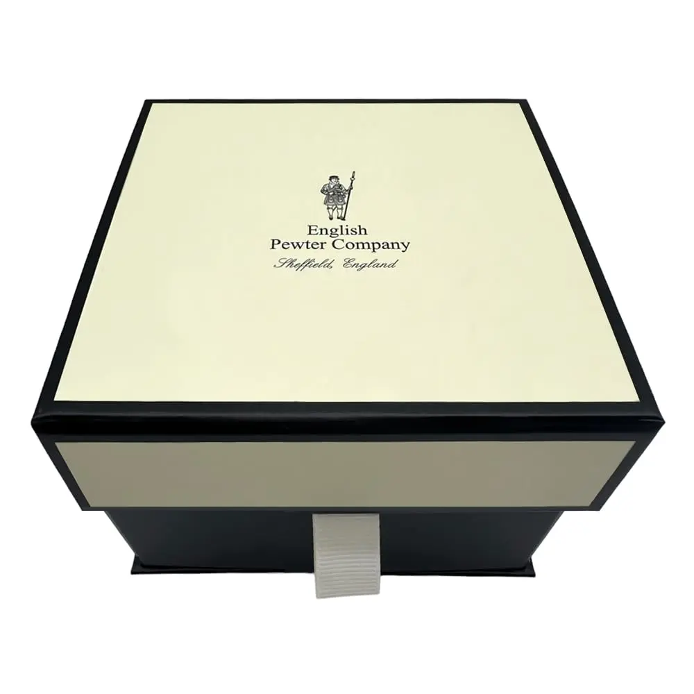 English Pewter Company 11oz Old Fashioned Whisky Rocks Glass with Stag Deer Head Pewter Base - view 5