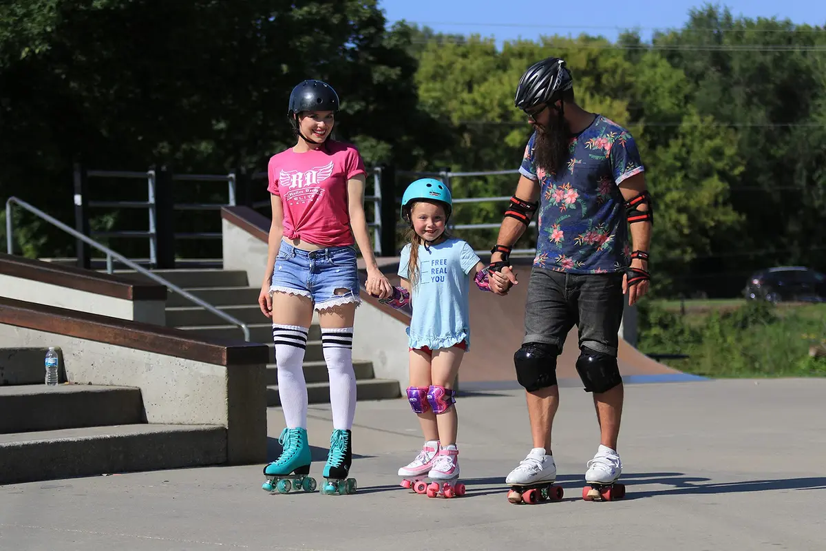 Roller Derby FireStar Youth Girl's Roller Skate White/Pink Size 1 | Comfortable & Stylish for Beginners - view 5