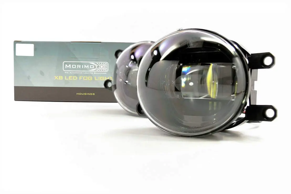 Morimoto XB LED Foglights Type T 1 pair | Super Bright 5000K White LED, DOT Approved, UV Resistant, 10 Year Warranty - main product image