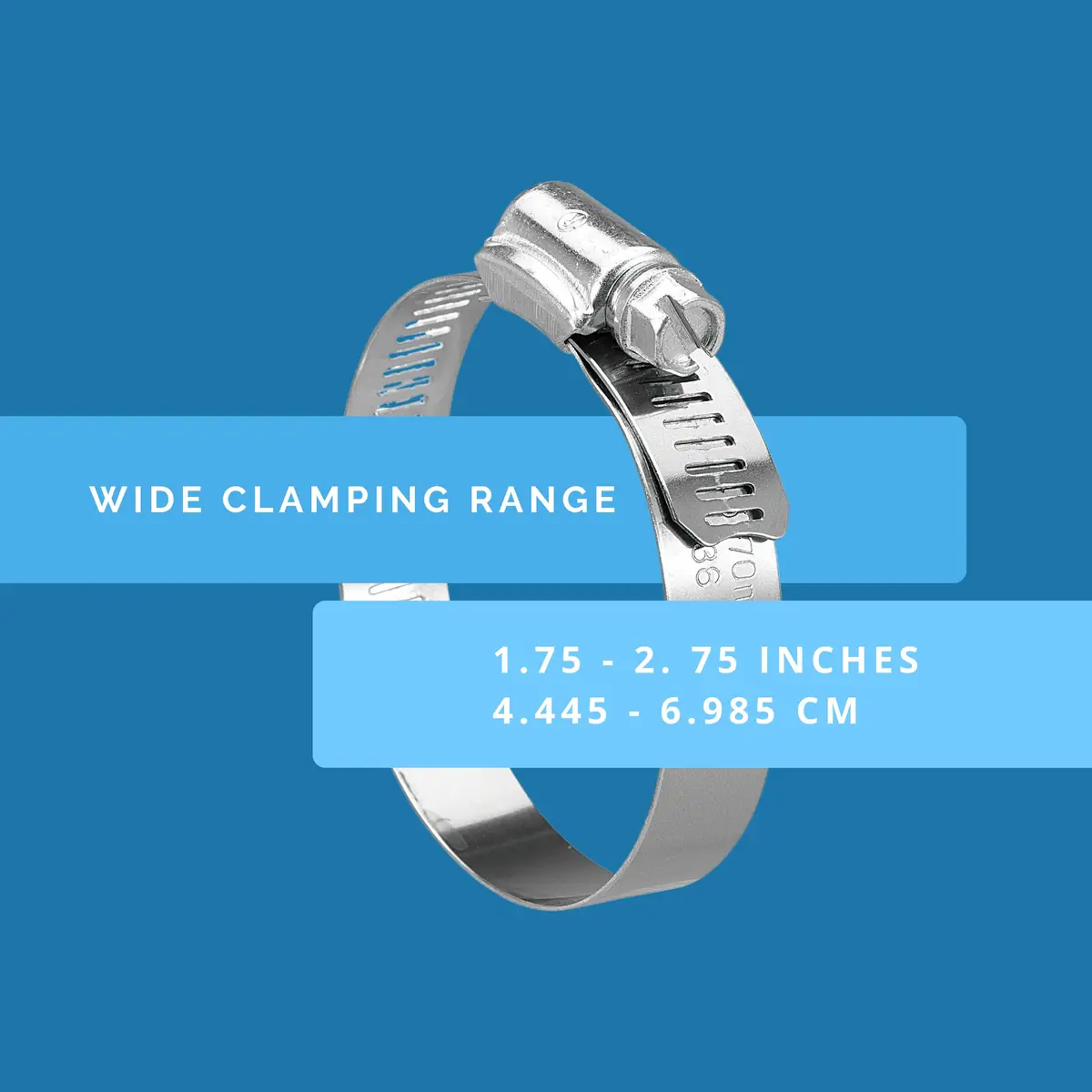 Koehler Stainless Steel Hose Clamp Box (Size SAE 36) | Versatile & Heavy-Duty (70-120 chars) - view 6