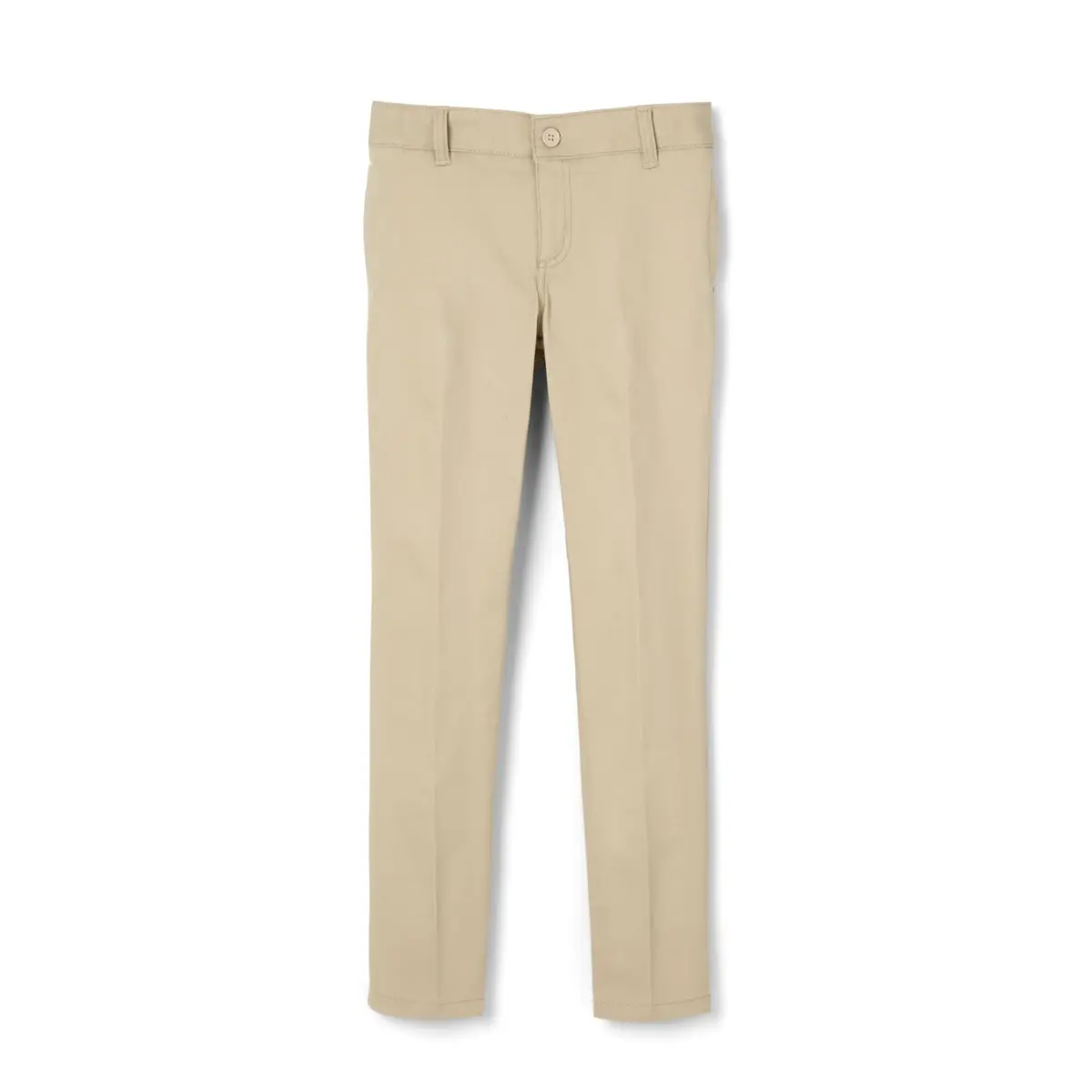 French Toast Girls' Skinny Fit Stretch Twill Pant, Khaki, 7 | School Uniform Essential with Stretch & Comfort - main product image