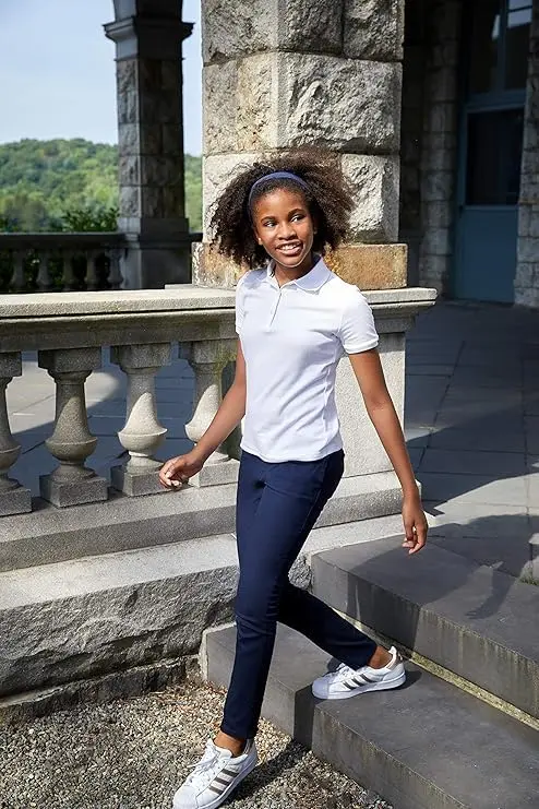 French Toast Girls' Skinny Fit Stretch Twill Pant, Khaki, 7 | School Uniform Essential with Stretch & Comfort - view 7