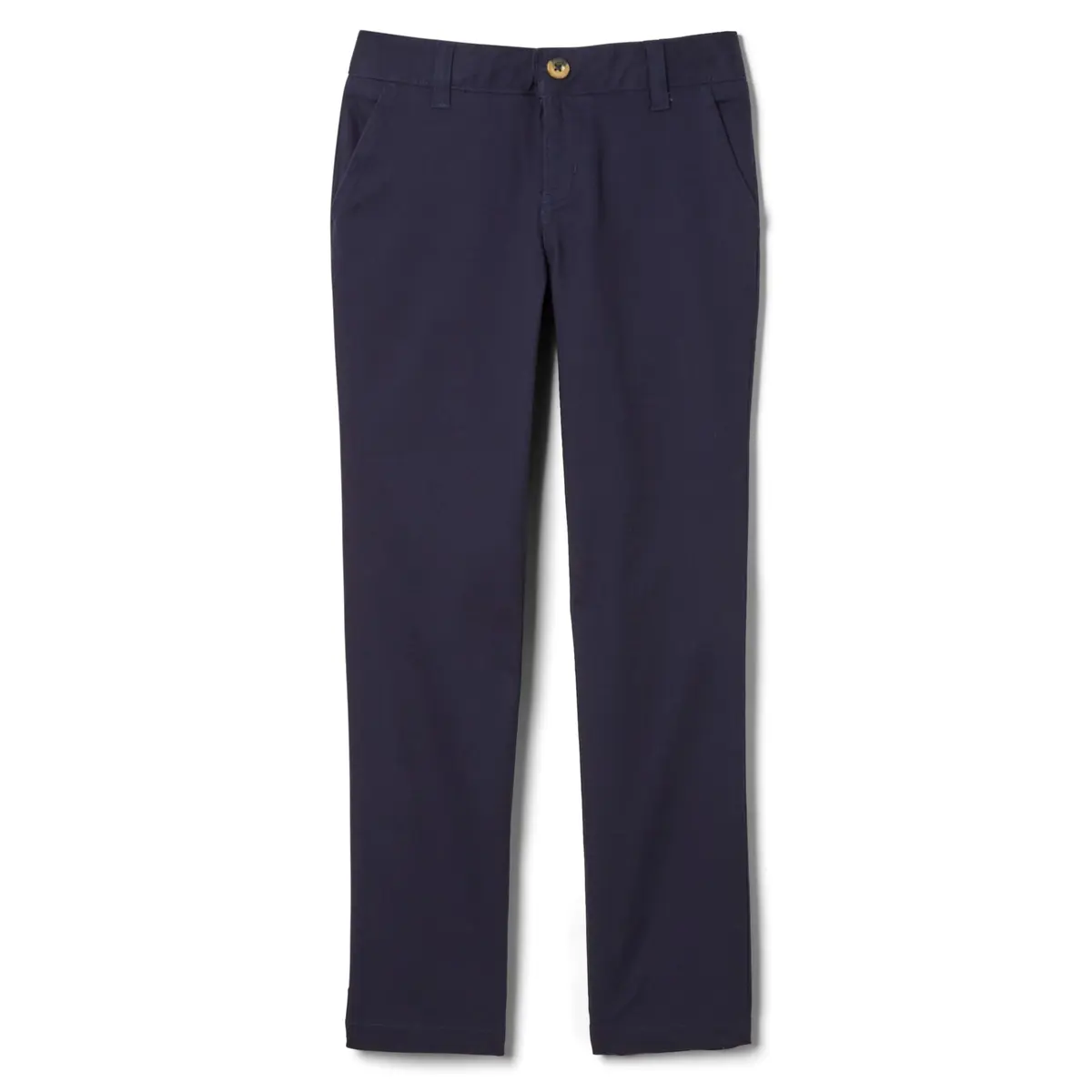 French Toast Girls' Adjustable Waist Stretch Twill Straight Leg Pant (7), Navy, Standard & Plus | Classic School Uniform Fit - main product image