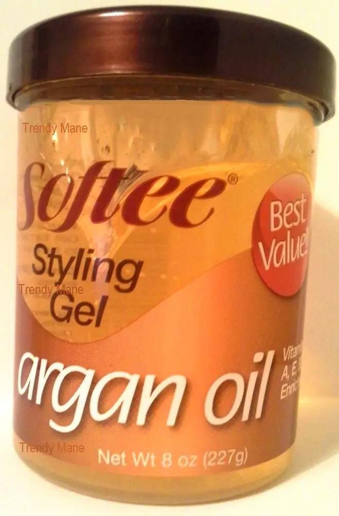 Softee Argan Oil Styling Gel 8 Oz | Thick, Shiny Hair & Volume Support - main product image