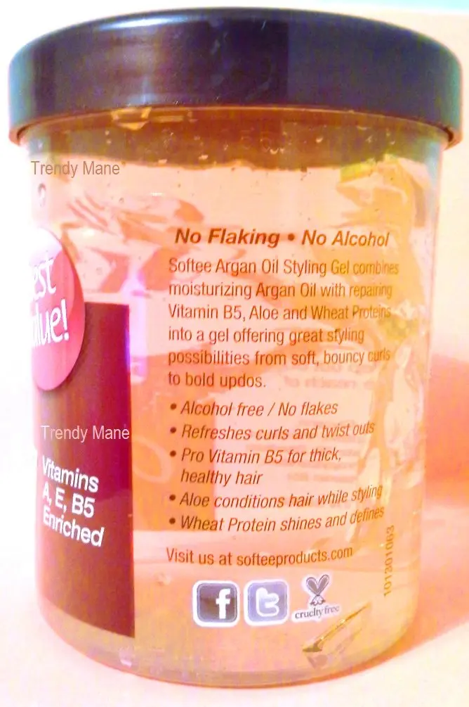 Softee Argan Oil Styling Gel 8 Oz | Thick, Shiny Hair & Volume Support - view 2